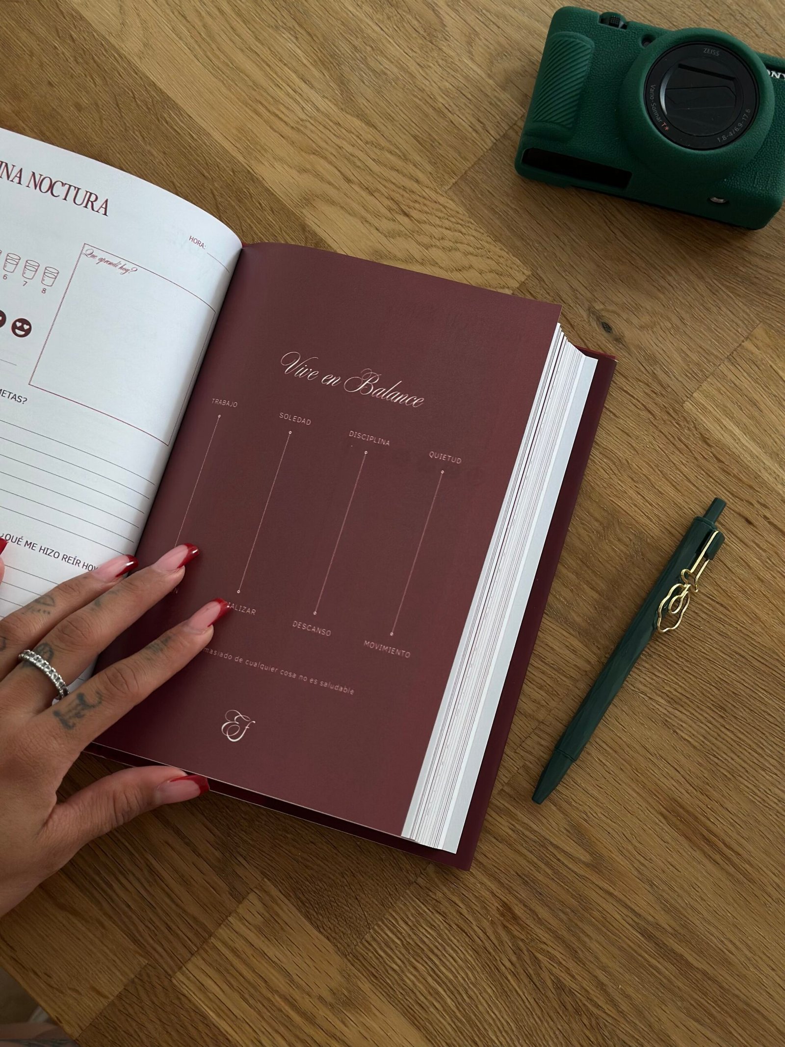 Ellafits Journal Ellafits Journal open, Journal for empowered women