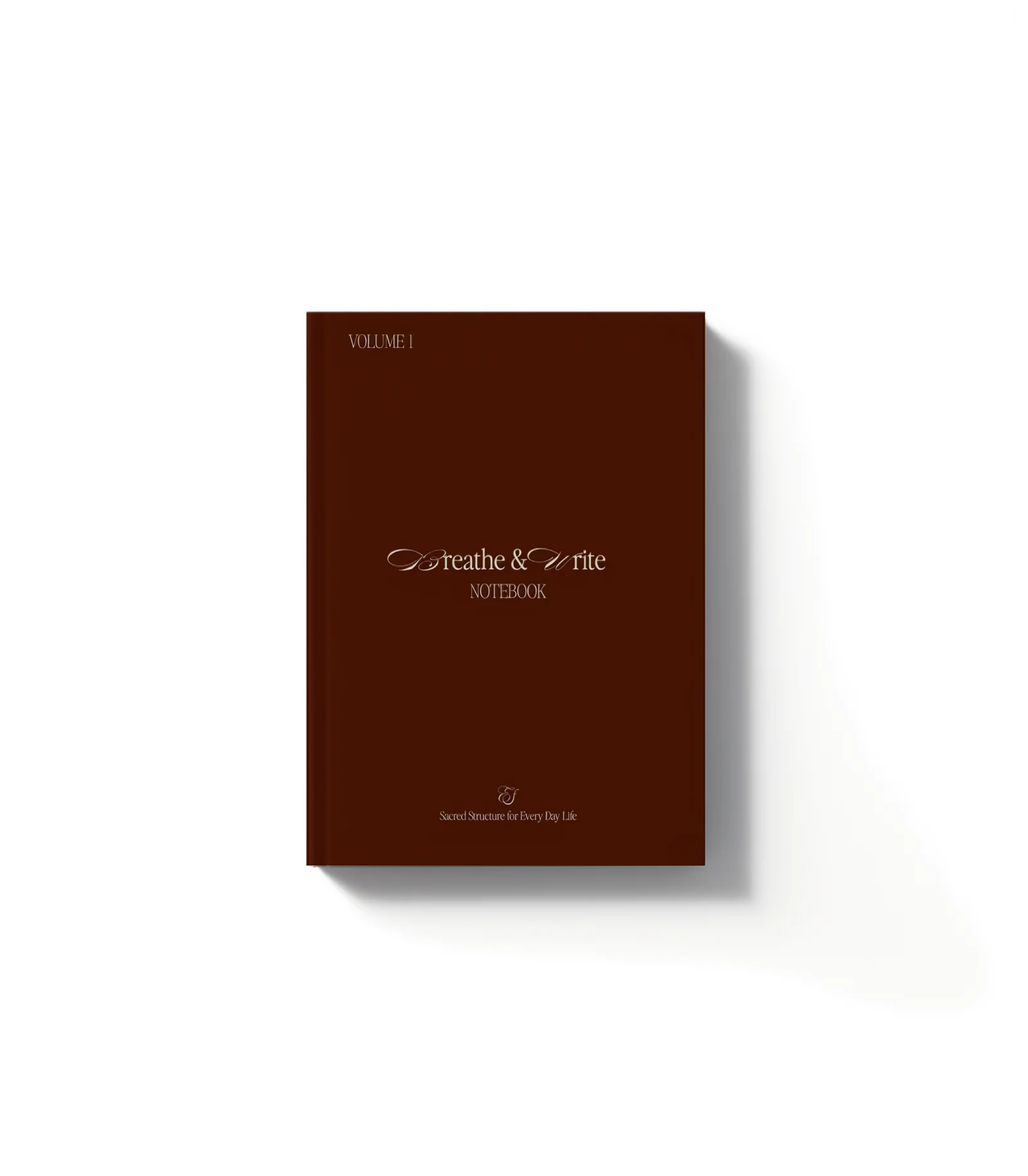 Breathe & Write Notebook color Brown minimalistic, premium and aesthetic editorial daily journal for woman